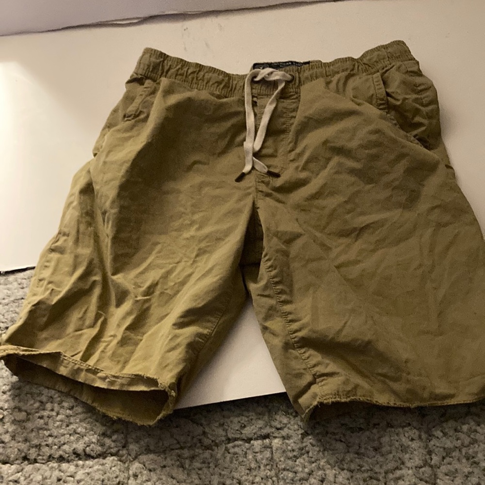 Brown jogger shorts